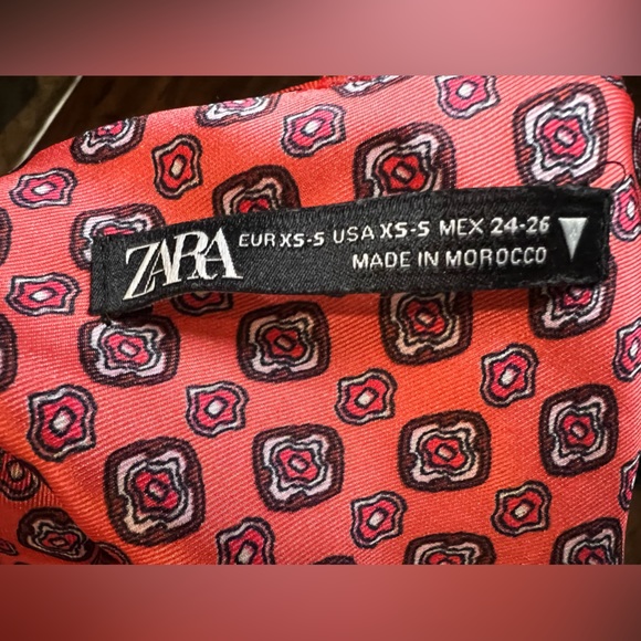 Zara Women’s Bandana Scarf Spaghetti Tie-Back Top Size XS-S - Picture 4 of 4